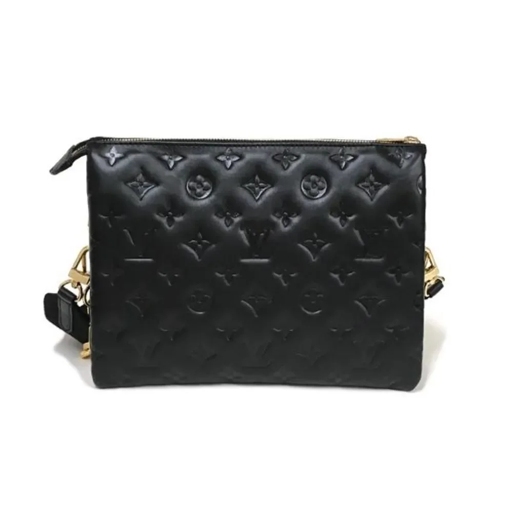 Louis Vuitton Coussin PM 2 Way Chain Shoulder Bag Leather Monogram Noir Black